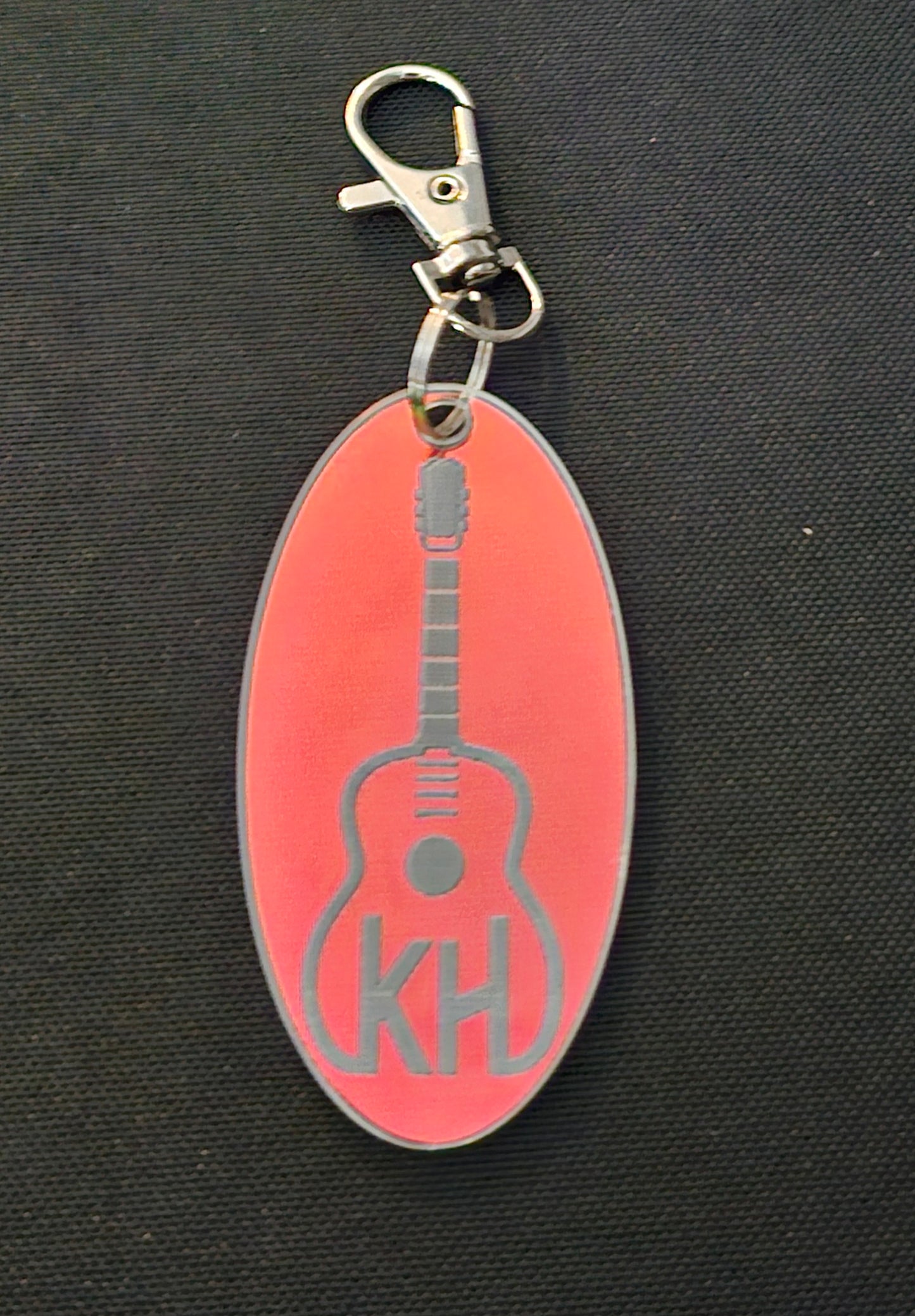 Katie Hibben 'guitar' logo keychain